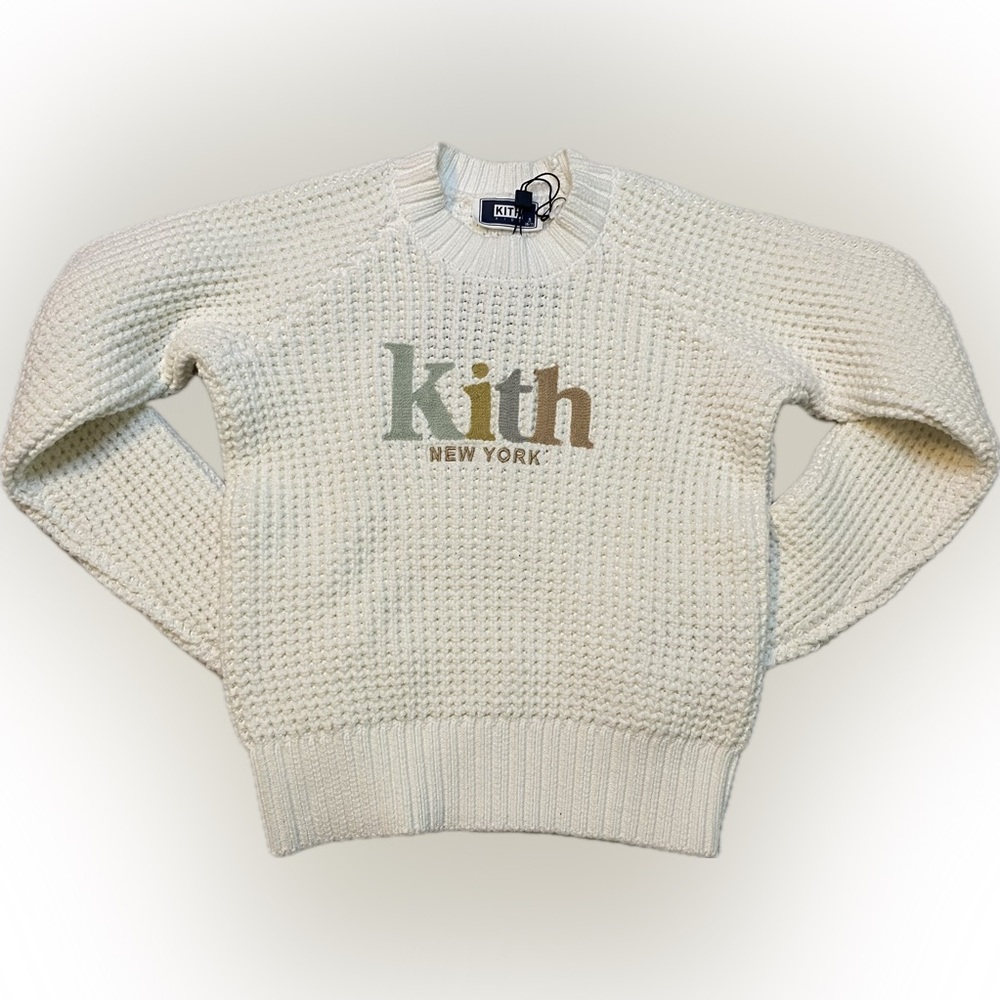 NWT KITH Kids Serif Logo Sweater
